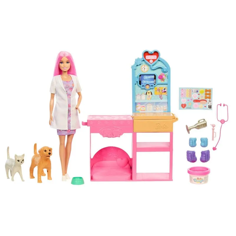 Barbie Profesiones Veterinaria Con Mascotas - Image 2