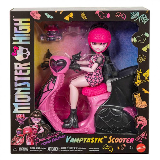 Monster High Muñeca Drakula Con Scooter - Image 3
