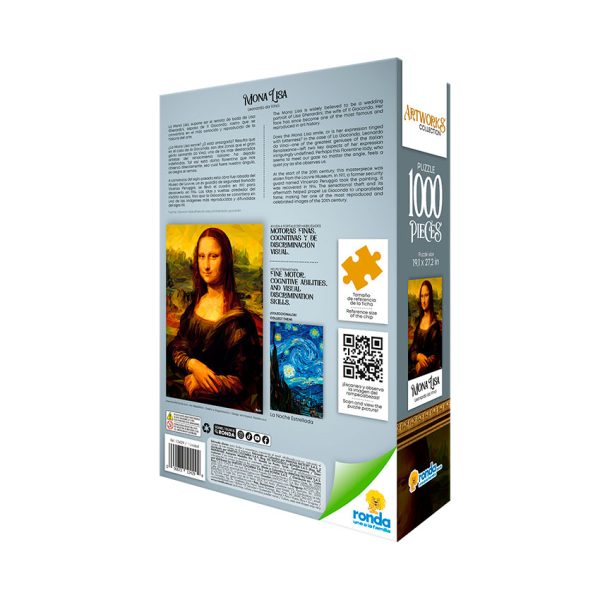Rompecabezas Obras De Arte La Mona Lisa 1000pzs - Image 2