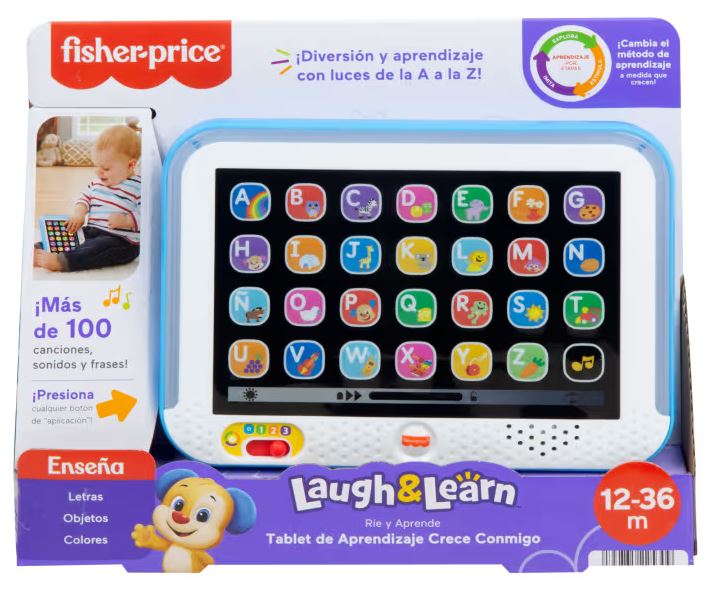 Fisher Price Ríe y Aprende Tablet De Aprendizaje Crece Conmigo