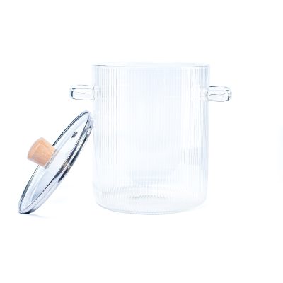 Olla de Vidrio con Tapa 2 Lts Mango Cristal